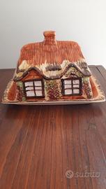 burriera vintage da collazione in ceramica 