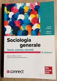 Libro universitario di Sociologia generale