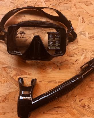 🤿 Maschera Subacquea Cressi SF1 + Boccaio