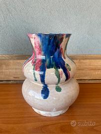Vaso ceramica artistica modernista firmato anni 50