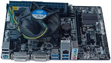 SCHEDA MADRE GA-H81M-D2W, INTEL I3-4130, 4 GB RAM