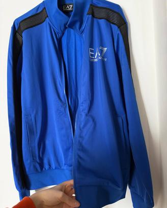 Felpa con zip da uomo di Emporio Armani