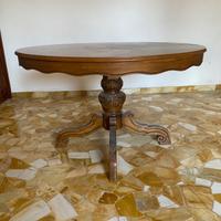 Tavolo rotondo allungabile stile Napoleone III