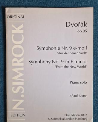 Dvorak Op. 95 Spartito Pianoforte