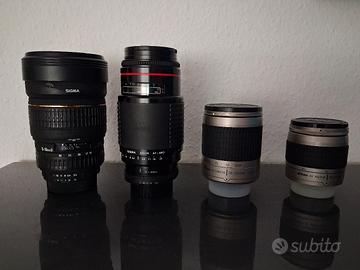 Nikon Sigma FX DX AF  28-80 28-100 75-300 15-30