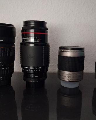 Nikon Sigma FX DX AF  28-80 28-100 75-300 15-30