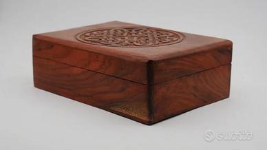 Cofanetto Portagioie design legno Scatola Vintage