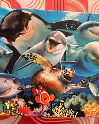 Puzzle dinosauri + mare 100 pezzi