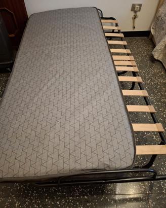 Rete letto pieghevole con materasso