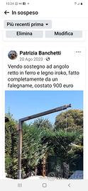 Palo ombrellone giardino