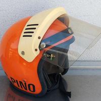 Casco vintage AGV anni 70 pilota auto competizione