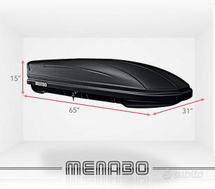 Siluro Box tetto auto Menabo Marathon Dark 400 L