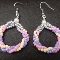 ORECCHINI "ARCOBALENO" VETRO