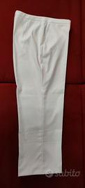 Pantaloni donna bianchi classici. Tg. 48