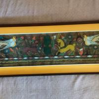 Quadro messicano dipinto a mano su sughero