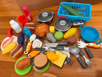 Lotto accessori cucina giocattolo