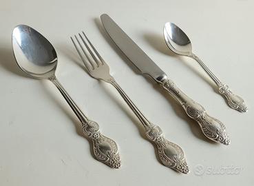 Servizio 24 posate vintage URSS placcato argento