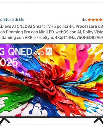 TV 75 POLLICI LG QNED