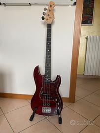 Harley Benton PJ-4 Deluxe+amplificatore+accessori