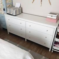 Cassettiera capiente koppang ikea bianco naturale 