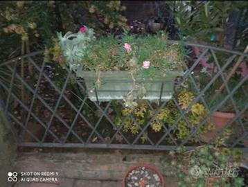 Ringhiera giardino ferro pieno 2 pezzi