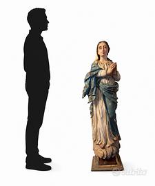 Grande Scultura lignea del XVIII sec ( immacolata)