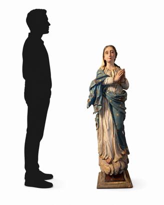 Grande Scultura lignea del XVIII sec ( immacolata)