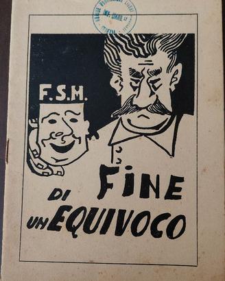 Antico opuscolo di contro propaganda politica