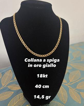 Collana oro 18kt