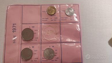 serie zecca lire 1971