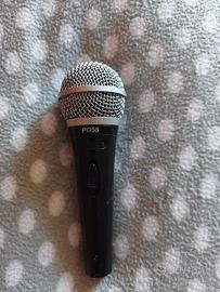 MICROFONO SHURE PG58 + cavo XLR 7 mt