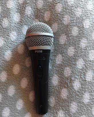 MICROFONO SHURE PG58 + cavo XLR 7 mt
