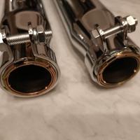Scarico laterale acciaio cromato ( custom/chopper)