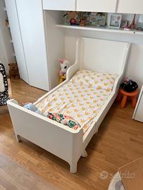 Letto allungabile IKEA BUSUNGE + materasso