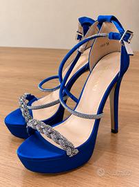 SCARPE DONNA BLU 38 TACCO 12