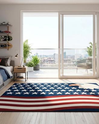 Tappeto USA Flag & Eagle - Aquila  - 118x170 cm
