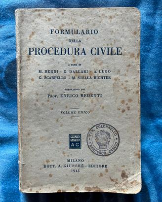 Formulario Procedura Civile 1945