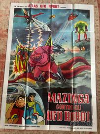Manifesto ORIGINALE Mazinga contro gli Ufo Robot