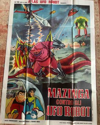 Manifesto ORIGINALE Mazinga contro gli Ufo Robot