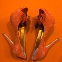 Scarpa con zeppa canpacio rosso