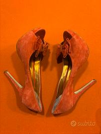 Scarpa con zeppa canpacio rosso