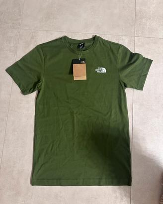 T-shirt The north face XS verde militare nuova
