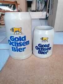 boccali di birra in gres 