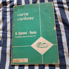 Carta carbone vintage 1977 - Spinosi per P.G. S.