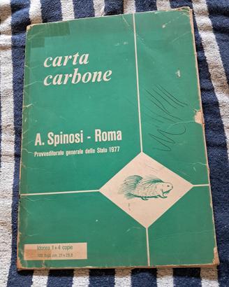 Carta carbone vintage 1977 - Spinosi per P.G. S.