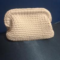 Borsa uncinetto bianca