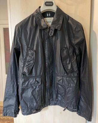 Giubbino Pull&Bear blu effetto cerato - taglia M