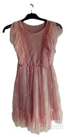 Abito in Tulle decorato con Volants