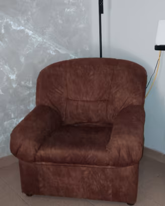 Poltrona Imbottita Marrone