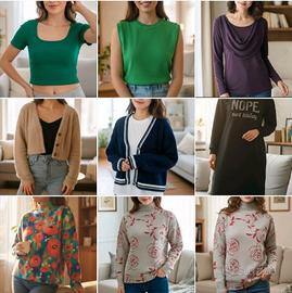 lotto 50 pezzi abbigliamento donna varie misure 